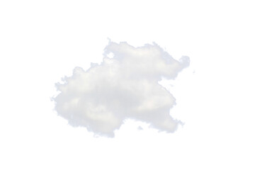 Obraz premium White cloud isolated on white