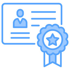 Qualification Blue Icon