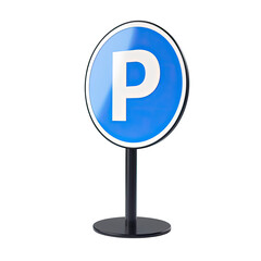 Parking sign on a stand