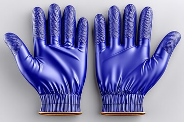 Sterile latex gloves isolated on surface high resolution picture