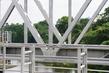 Steel Truss Bridge Over River &ndash; Structural Engineering Detail