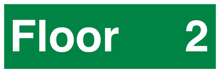 Green Floor 2 Identification Sign