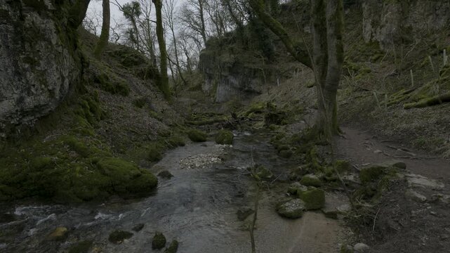 Janet's Foss waterfall near Malham cove