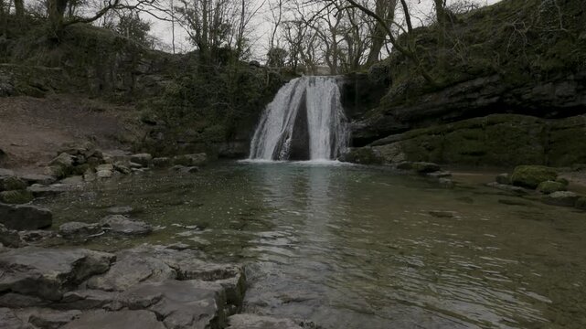 Janet's Foss waterfall near Malham cove