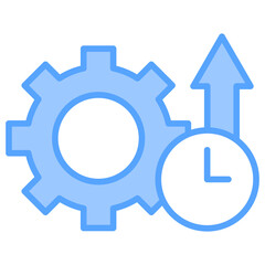 Productivity Blue Icon