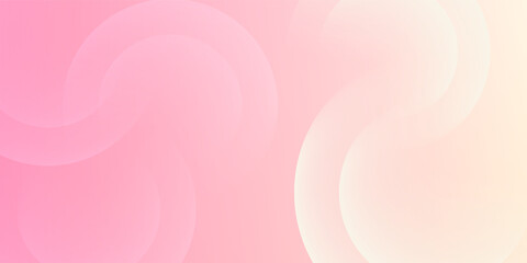 Abstract pastel colorful pink and yellow gradations. Circle effect style geometric abstract background simple