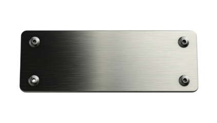 Metallic rectangular plate