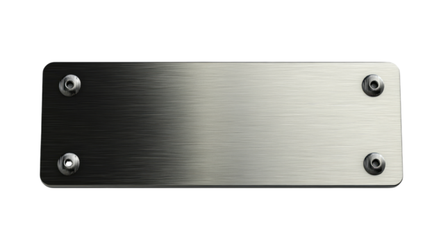 Metallic rectangular plate