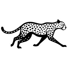 Fototapeta premium cheetah vinyl ready vector illustration