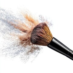 A brush with powder on it
