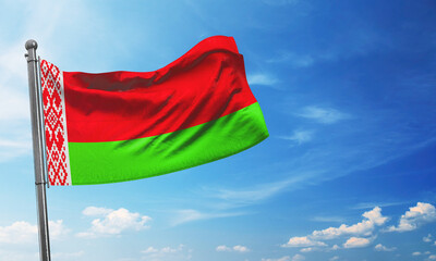 Belarus flag waving image