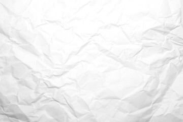 Crumpled White Paper Texture for Background and Design Projects