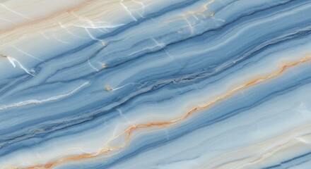 Blue Marble Texture Background with Natural Veins Pattern