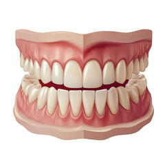 Obraz premium Detailed illustration of a set of teeth