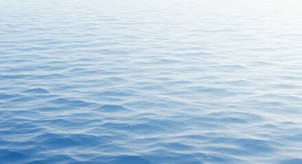 Calm Blue Ocean Water with Gentle Ripples and Soft Light