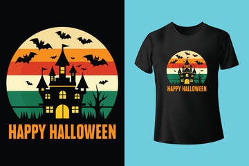 Halloween T-shirt Design with elegant graphic
