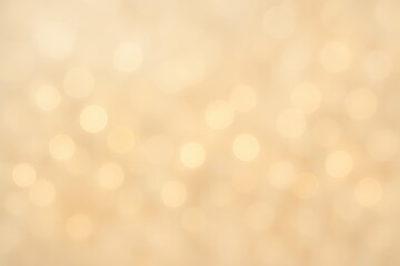 Obraz premium Soft cream-colored background with warm bokeh lights and festive celebration atmosphere perfect for elegant event design