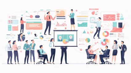 Dynamic Team Collaboration Visualizing Strategy and Data for Business Growth