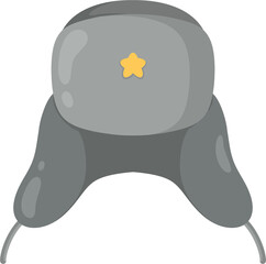 illustration ushanka hat