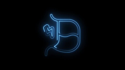 Glowing blue neon letter D symbol with lightning bolt isolated on black background futuristic electric - Powered by Adobe
