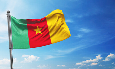 cameroon flag waving image