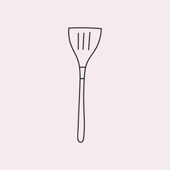 Simple icon of  a spatula