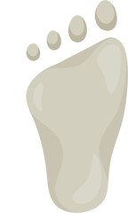 illustration foot stone age