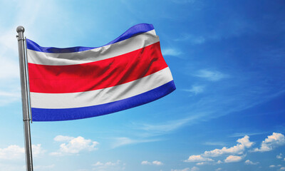 costa flag waving image