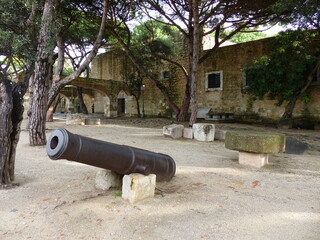 Vieux Canon de guerre Lisboa Portugal