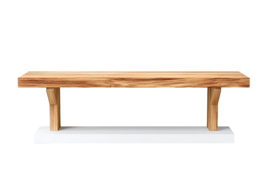 Wooden bench, simple design