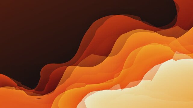 abstract background with orange wave