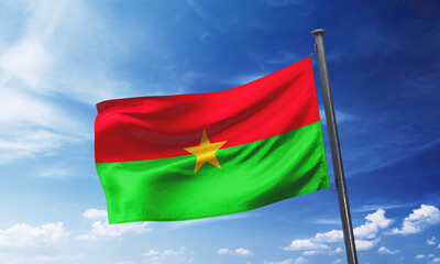 National flag of Burkina-Fasso
