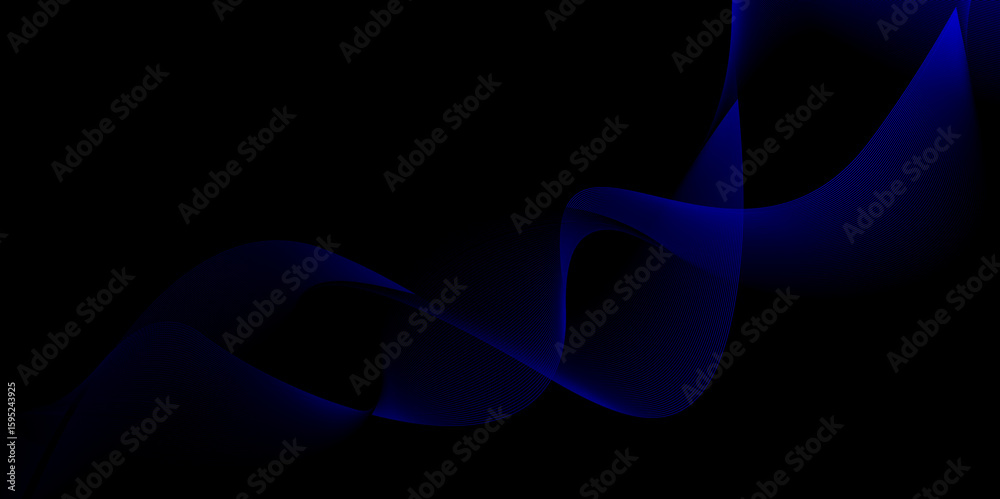 Poster abstract wavy lines digital frequency track equalizer background. curved wave smooth stripe seamless