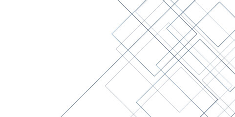 Abstract industrial Design random lines blue on white background.Geometric seamless minimalist pattern with straight lines design.luxury blue geometric random chaotic lines.squares and triangle line. 