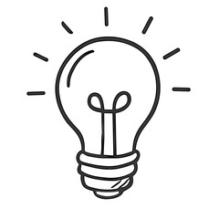 Idea Bulb icon vector