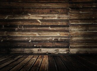 old wooden interior