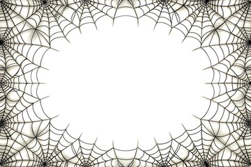 spooky spider web border frame background for halloween theme