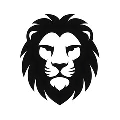 Lion hed silhouette vector