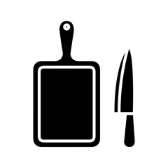 knife icon white on background