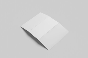 Blank Trifold Brochure Mockup