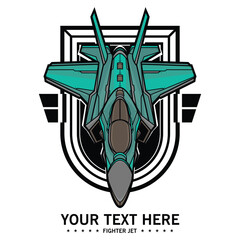 military fighter aircraft logo