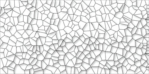 Obraz premium Abstract cellular pattern with irregular polygons forming a seamless texture, a geometric design suitable for backgrounds, surface decoration and design elements.