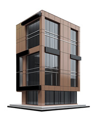 Modern 3D building design with unique and beautiful design.