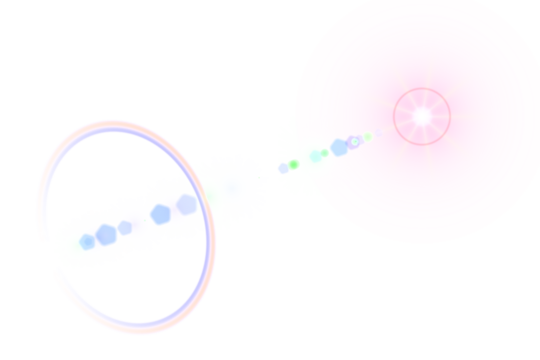 Futuristic energy beam with glowing hexagons and starburst core on isolated transparent PNG background. For sci-fi compositing and visual effects
