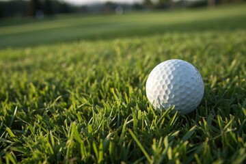 Obraz premium golf ball on green grass