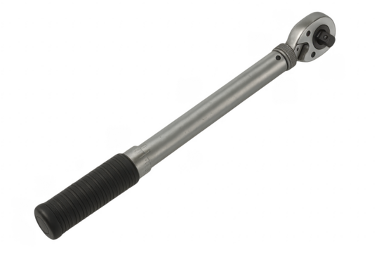 Torque wrench with transparent background for mechanics and diy