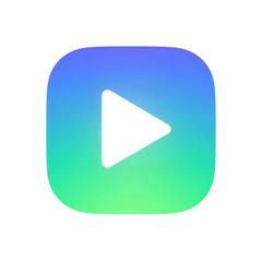 Gradient Media Play Button Icon