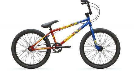 Colorful recreational bicycle