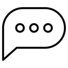 Fototapeta premium Chat Icon Element For Design