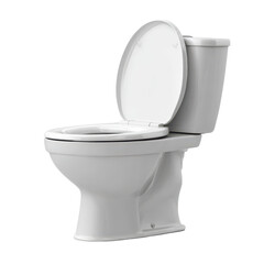 White toilet bowl isolated on transparent or white background. A high resolution PNG image of White toilet bowl.